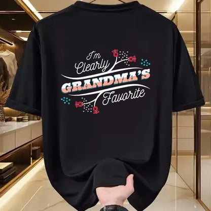 Best Grandpa Shirt, Proud Grandpa Unisex T-Shirt/Hoodie/Sweatshirt HLT00 -I'm Clearly Grandma's Favorite Granddaughter Grandma, T-Shirt