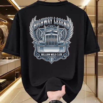 Best Truck Driver Life Shirt, Funny Trucker UnisexT-Shirt/Hoodie/Sweatshirt HLT00 - Million Mile Club Highway Legend Semi Truck Driver Trucker T-Shirt