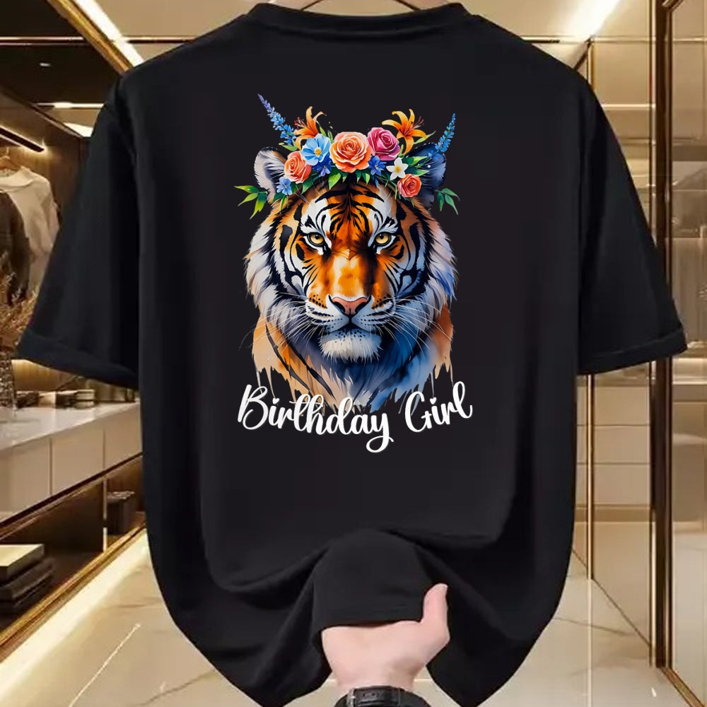 Cat Love Shirt, Funny Cat Lover Gift UnisexT-Shirt/Hoodie/Sweatshirt HLT00 - Tiger Birthday Girl Cute Zoo Themed Party Outfit Safari 6-12 T-Shirt