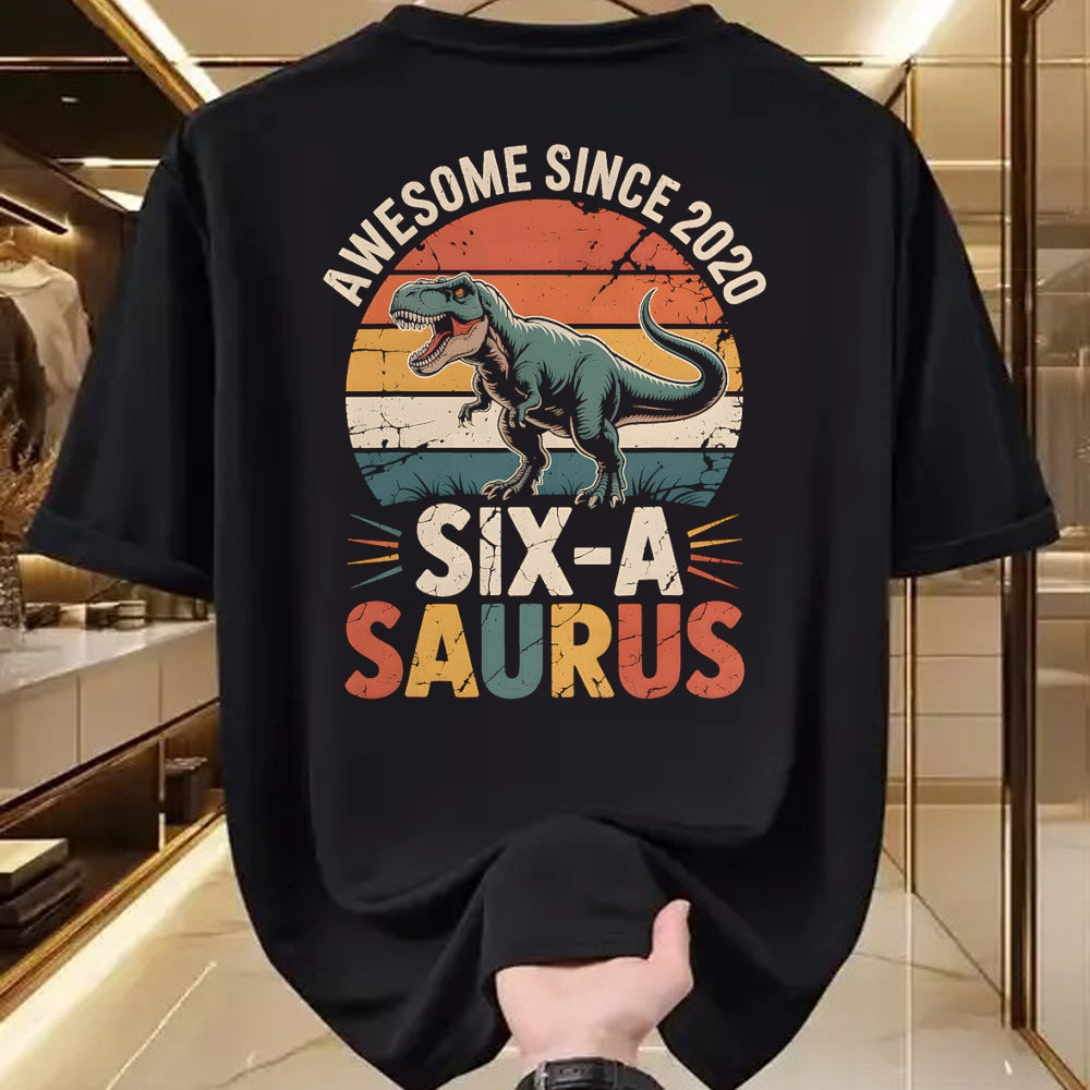 Best Dinosaur Lover Shirt, Funny Dinosaur UnisexT-Shirt/Hoodie/Sweatshirt HLT00 - 6 Year Old Dinosaur 6th Birthday Gift Trex Dino Six Saurus T-Shirt