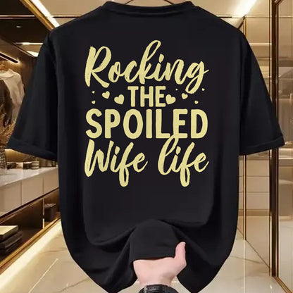 Best Wife Shirt, Wife and Husband Unisex T-Shirt/Hoodie/Sweatshirt HLT00 - Gift for wife T shirt, spoiled wife   Funny Spoiled Wife Art For Women Girls Husband Spoiled Wife Pu (5)