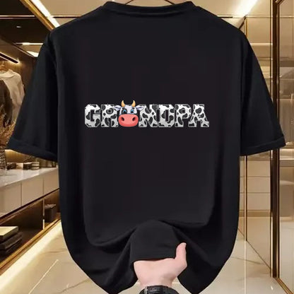 Best Farmer Life Shirt, Funny Farmer UnisexT-Shirt/Hoodie/Sweatshirt HLT00 - Grandpa Cow Print Cowboy Animal Pattern Farmer Cow Grandpa T-Shirt