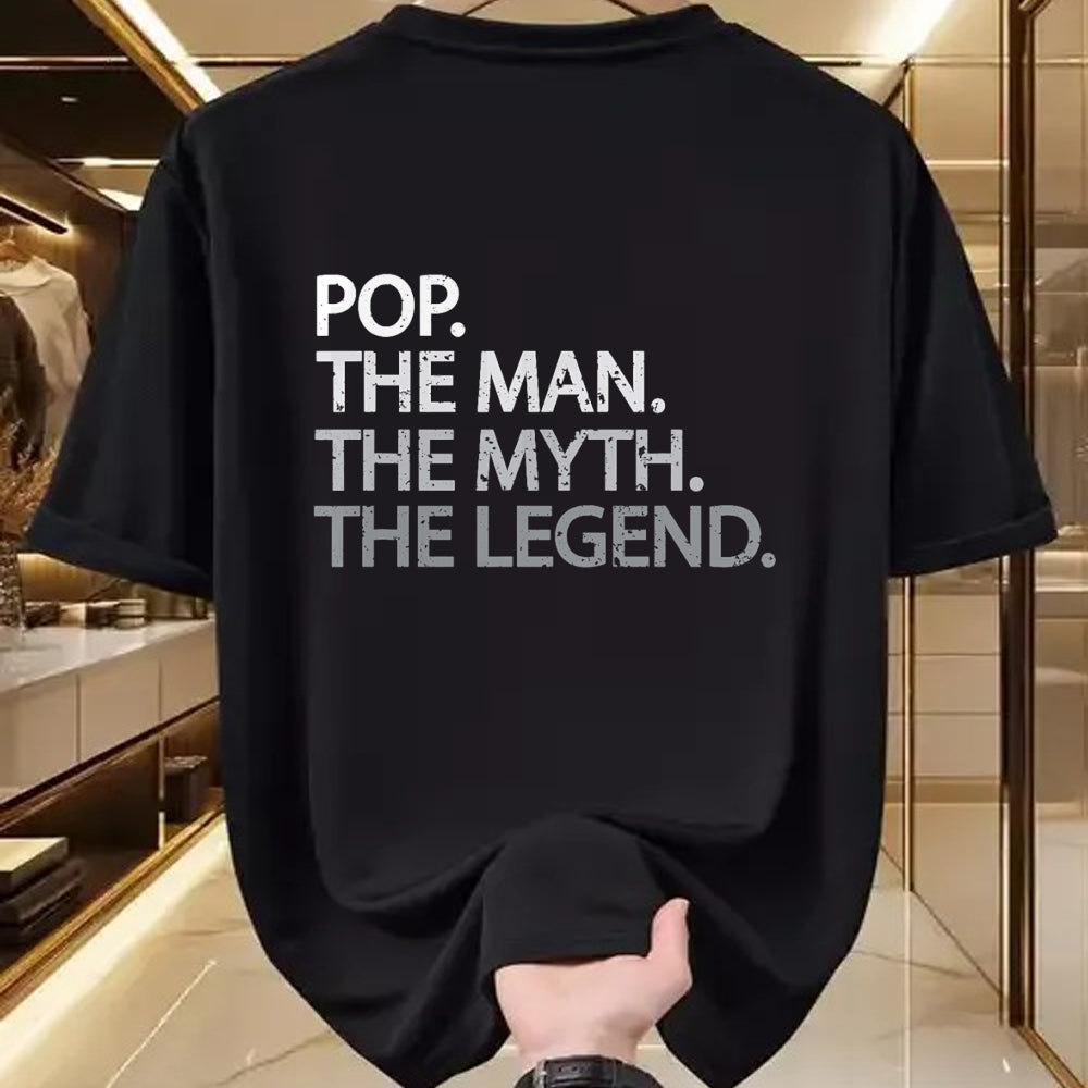Best Grandpa Shirt, Proud Grandpa Unisex T-Shirt/Hoodie/Sweatshirt HLT00 -Cool Father, Dad & Grandpa Shirt - Pop The Man The Myth Tees T-Shirt