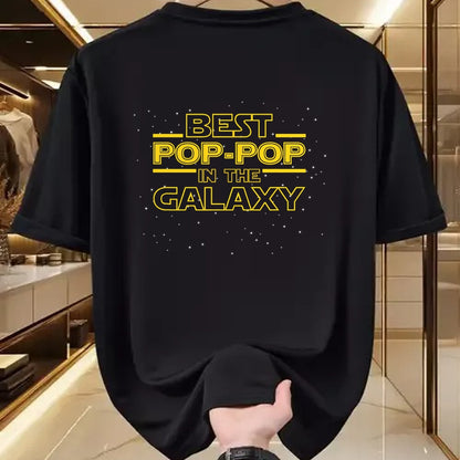 Best Grandpa Shirt, Proud Grandpa Unisex T-Shirt/Hoodie/Sweatshirt HLT00 - Grandpa Pop-Pop Shirt Gift, Best Pop-Pop in the Galaxy T-Shirt