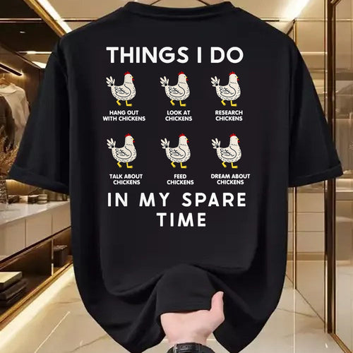 Best Farmer Life Shirt, Funny Farmer UnisexT-Shirt/Hoodie/Sweatshirt HLT00 - Things I Do in My Free Time Chicken T-Shirt