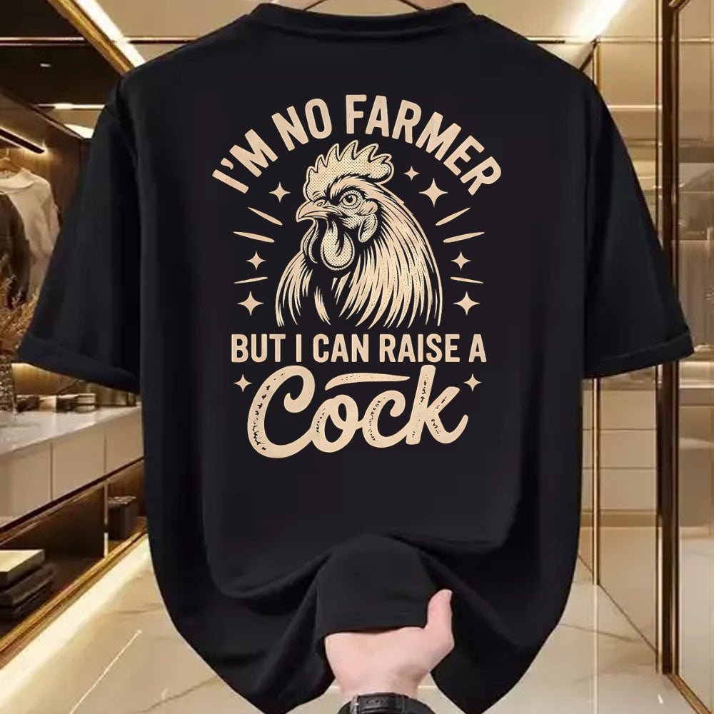 Best Farmer Life Shirt, Funny Farmer UnisexT-Shirt/Hoodie/Sweatshirt HLT00 - I'm No Farmer But I Can Raise a Cock Funny Chicken Lover Fun T-Shirt