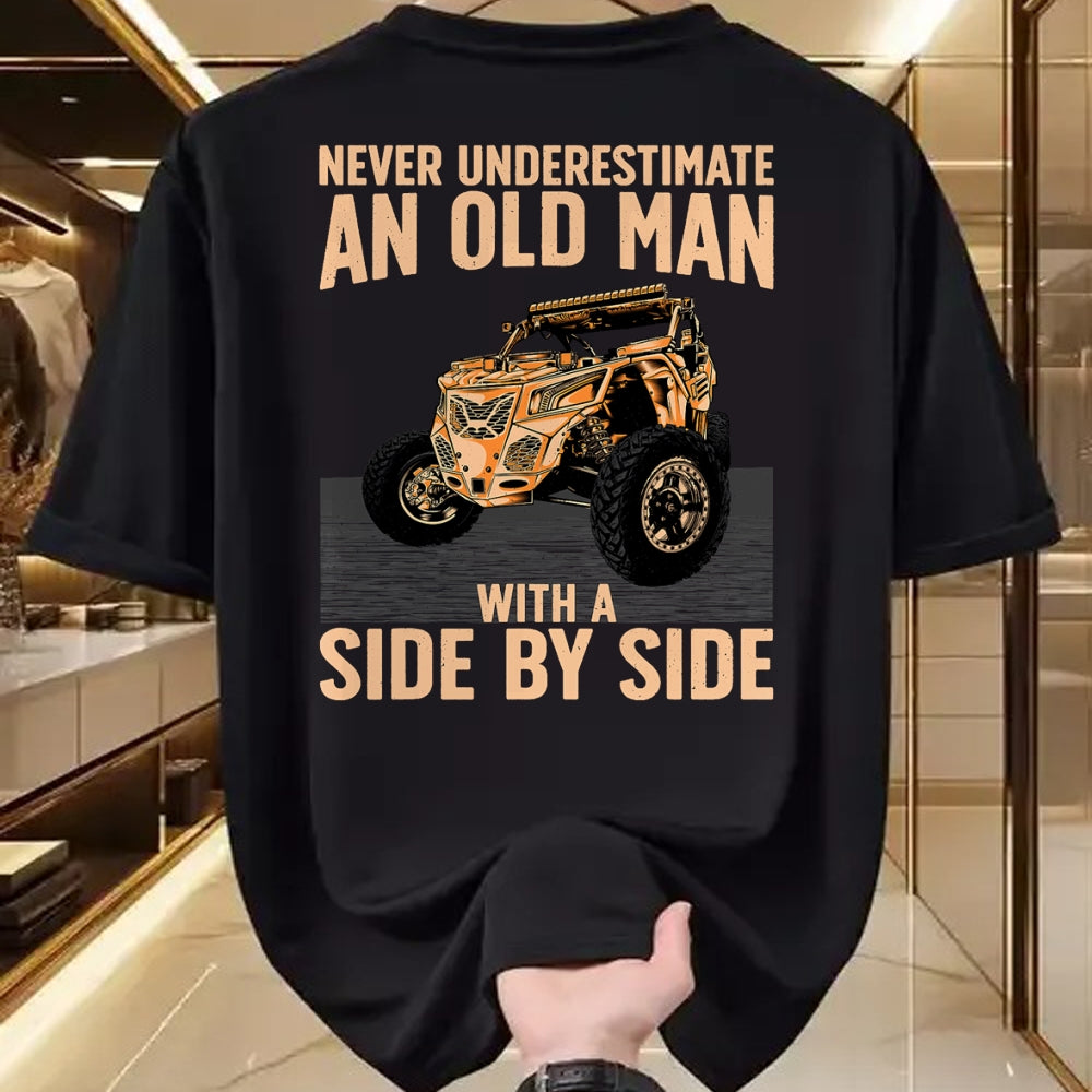 Best Grandpa Shirt, Proud Grandpa Unisex T-Shirt/Hoodie/Sweatshirt HLT00 - Cool SXS For Grandpa Men Dad Offroad UTV ATV Side-By-Side T-Shirt