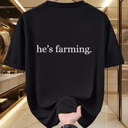 Best Farmer Life Shirt, Funny Farmer UnisexT-Shirt/Hoodie/Sweatshirt HLT00 - He's Farming Graphic Farmers Wife T-Shirt