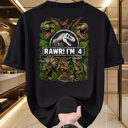 Best Dinosaur Lover Shirt, Funny Dinosaur UnisexT-Shirt/Hoodie/Sweatshirt HLT00 - Kids Rawr I_m 4 Years Old Boys Kids T-Rex Dinosaur 4th Birthday T-Shirt