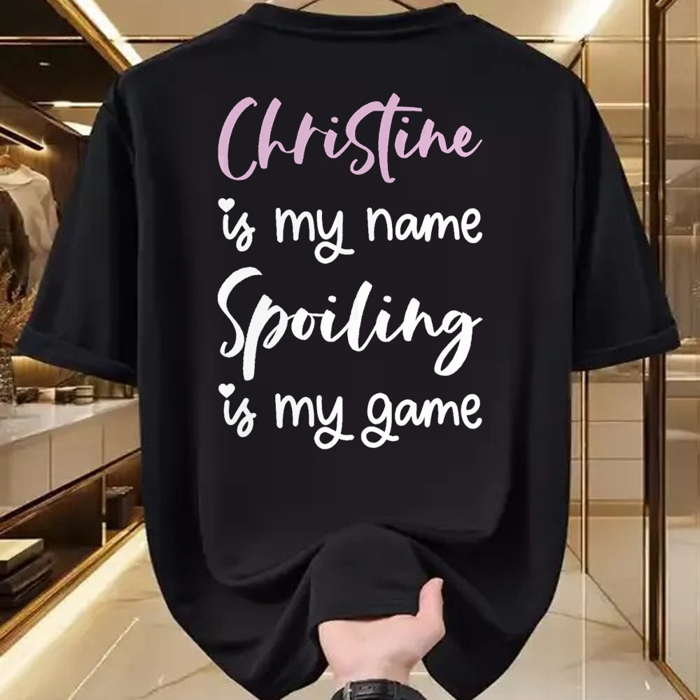 Best Wife Shirt, Wife and Husband Unisex T-Shirt/Hoodie/Sweatshirt HLT00 - Christine Name Personalized Women Spoiled Girl Cute Pink T-Shirt