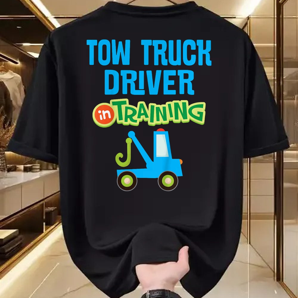 Best Truck Driver Life Shirt, Funny Trucker UnisexT-Shirt/Hoodie/Sweatshirt HLT00 - Kids Future Tow Truck Driver in Training T-Shirt