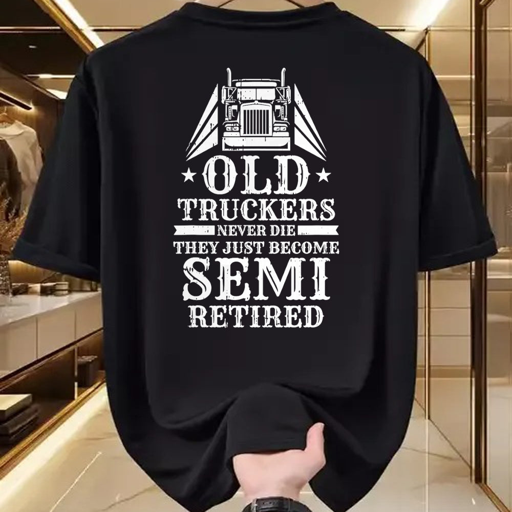 Best Truck Driver Life Shirt, Funny Trucker UnisexT-Shirt/Hoodie/Sweatshirt HLT00 - Truck Driver Retired Trucking - Rig Old Man Trucker T-Shirt