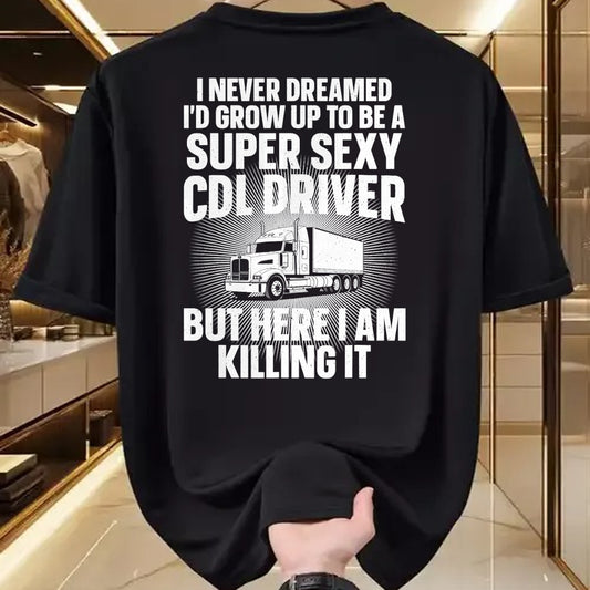 Best Truck Driver Life Shirt, Funny Trucker UnisexT-Shirt/Hoodie/Sweatshirt HLT00 - Cool CDL Driver Art For Men Women Trucking CDL Truck Driver T-Shirt