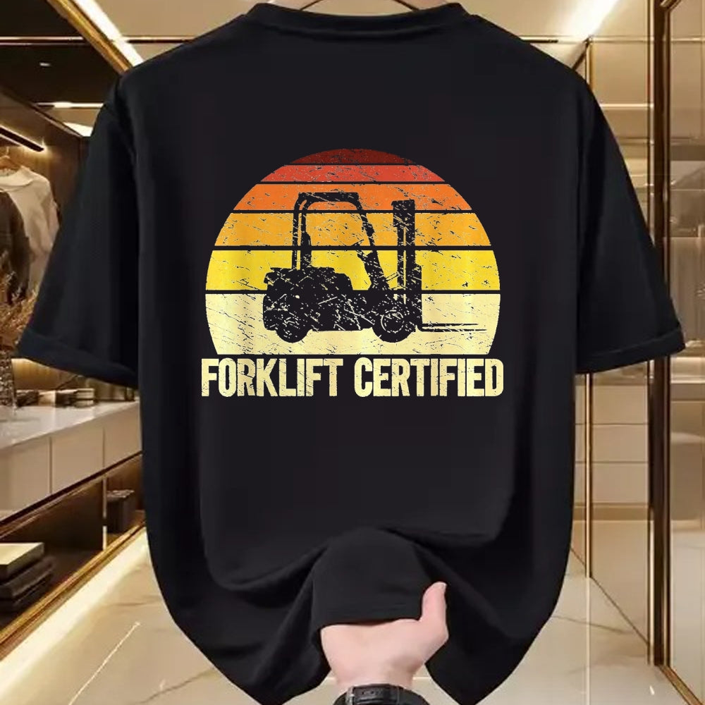 Best Truck Driver Life Shirt, Funny Trucker UnisexT-Shirt/Hoodie/Sweatshirt HLT00 - Retro Forklift Certified Forklift Operator Lift Truck Driver T-Shirt, Women, Purple Heather, X-Large