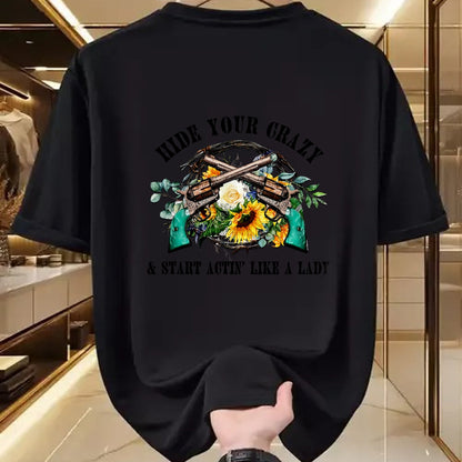 Best Farmer Life Shirt, Funny Farmer UnisexT-Shirt/Hoodie/Sweatshirt HLT00 - Hide Your Crazy Start Actin Like Lady Country Girls Southern T-Shirt
