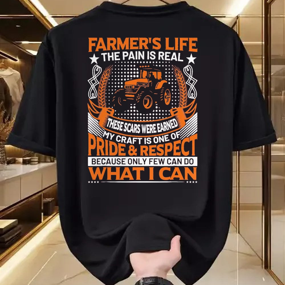 Best Farmer Life Shirt, Funny Farmer UnisexT-Shirt/Hoodie/Sweatshirt HLT00 - Funny Farmer’s Life Tractors Planting Crops Men Women T-Shirt, Men, Black, XX-Large