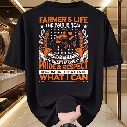 Best Farmer Life Shirt, Funny Farmer UnisexT-Shirt/Hoodie/Sweatshirt HLT00 - Funny Farmer’s Life Tractors Planting Crops Men Women T-Shirt, Men, Black, XX-Large