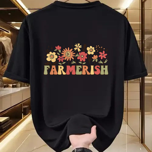 Best Farmer Life Shirt, Funny Farmer UnisexT-Shirt/Hoodie/Sweatshirt HLT00 - Farmerish Groovy Retro Floral Farmer Wife Daughter T-Shirt