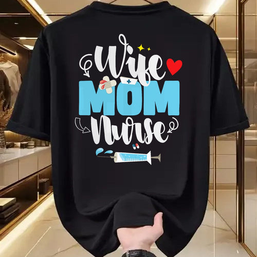 Funny Nurse Shirt, Nurse Unisex T-Shirt/Hoodie/Sweatshirt HLT00 - Wife Mom Nurse Mother's Day T-Shirt
