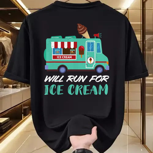Best Truck Driver Life Shirt, Funny Trucker UnisexT-Shirt/Hoodie/Sweatshirt HLT00 - Ice Cream Truck Will Run for Ice Cream Truck Driver T-Shirt