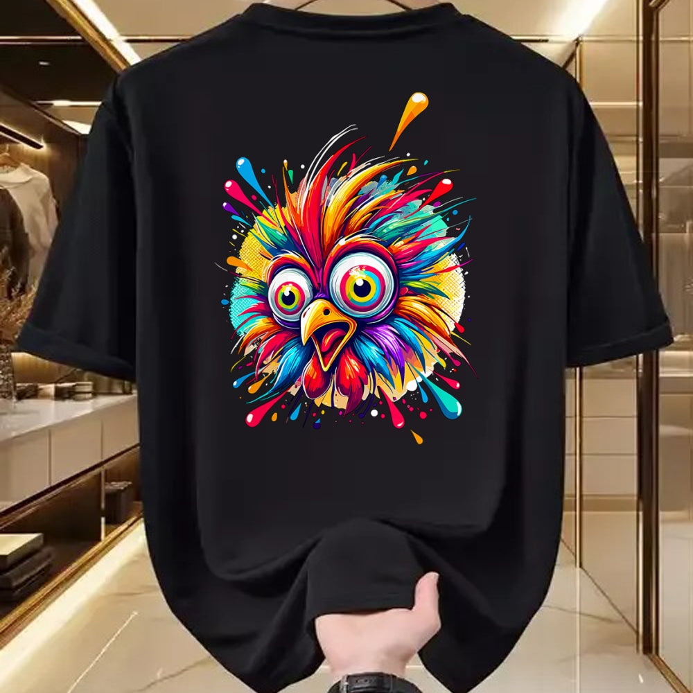 Best Farmer Life Shirt, Funny Farmer UnisexT-Shirt/Hoodie/Sweatshirt HLT00 - Colorful Crazy Chicken Farmer T-Shirt (1)