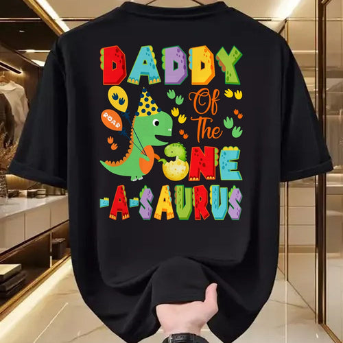 Best Dinosaur Lover Shirt, Funny Dinosaur UnisexT-Shirt/Hoodie/Sweatshirt HLT00 - Daddy of The One-A-Saurus 1st Birthday Boy Dinosaur T-Shirt