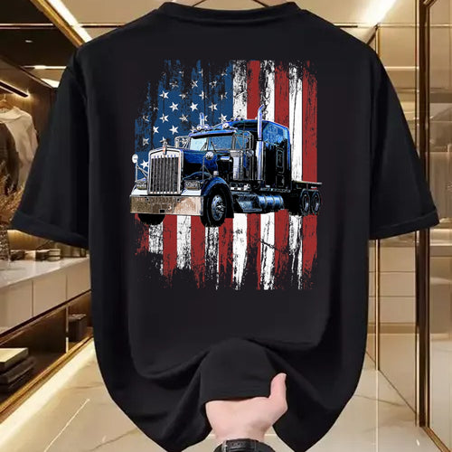 Best Truck Driver Life Shirt, Funny Trucker UnisexT-Shirt/Hoodie/Sweatshirt HLT00 - Trucker American Flag Truck Driver Truck Driver Gift T-Shirt