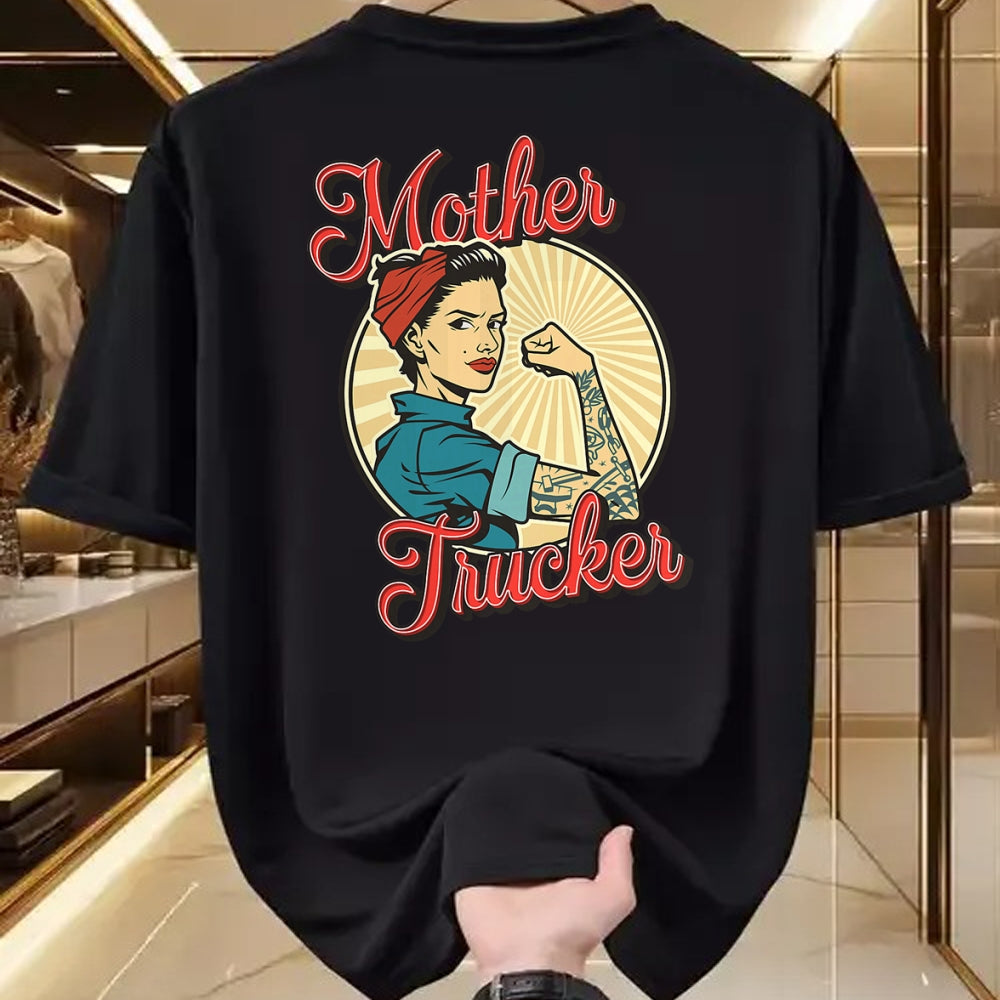 Best Truck Driver Life Shirt, Funny Trucker UnisexT-Shirt/Hoodie/Sweatshirt HLT00 - Women Truck Driver Mother Trucker T-Shirt