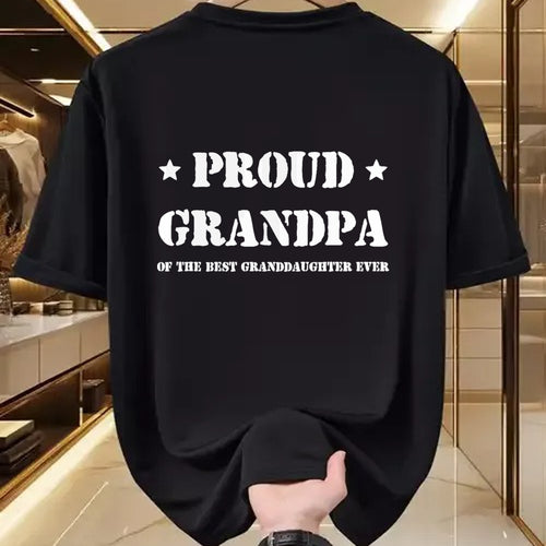 Best Grandpa Shirt, Proud Grandpa Unisex T-Shirt/Hoodie/Sweatshirt HLT00 - Proud Grandpa of the best granddaughter ever tshirt