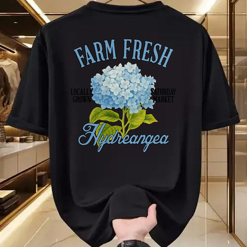 Best Farmer Life Shirt, Funny Farmer UnisexT-Shirt/Hoodie/Sweatshirt HLT00 - Hydrangea Farmers Market Gardening Farm A Fresh Hydrangea T-Shirt