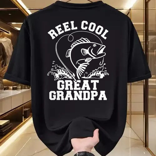 Best Grandpa Shirt, Proud Grandpa Unisex T-Shirt/Hoodie/Sweatshirt HLT00 - Reel cool great grandpa T-Shirt