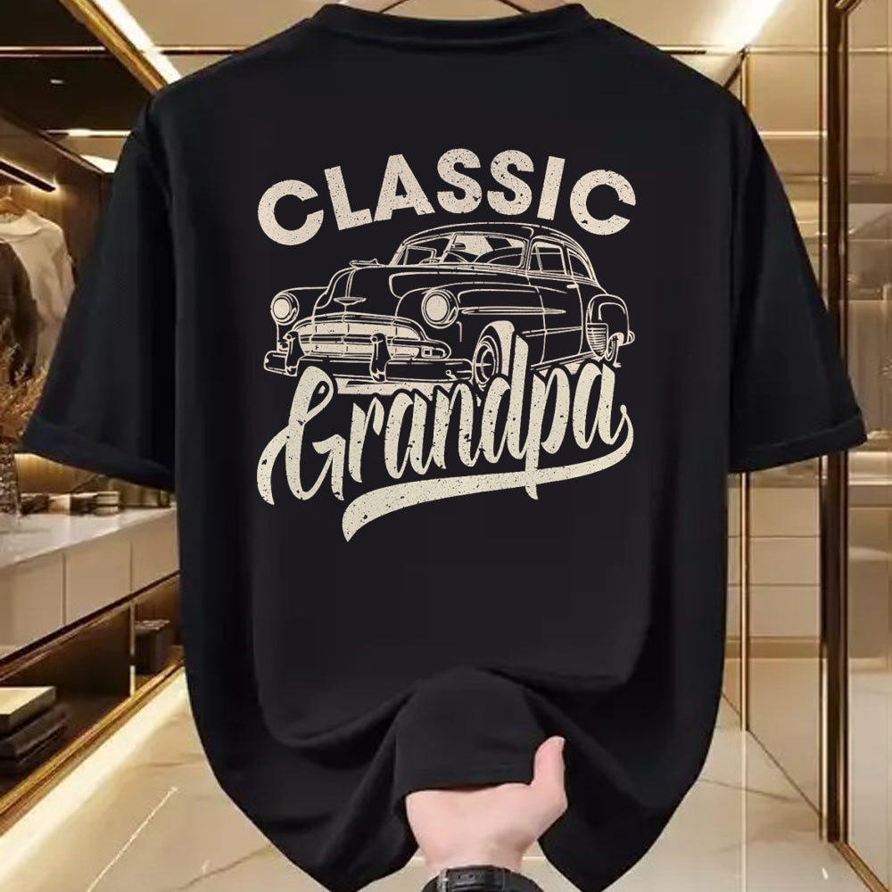 Best Grandpa Shirt, Proud Grandpa Unisex T-Shirt/Hoodie/Sweatshirt HLT00 -Classic Grandpa Funny Saying Car Lover Men Dad Papa Grandpa T-Shirt