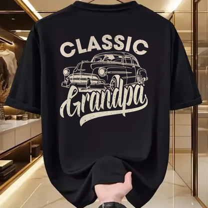 Best Grandpa Shirt, Proud Grandpa Unisex T-Shirt/Hoodie/Sweatshirt HLT00 -Classic Grandpa Funny Saying Car Lover Men Dad Papa Grandpa T-Shirt