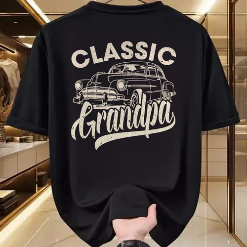 Best Grandpa Shirt, Proud Grandpa Unisex T-Shirt/Hoodie/Sweatshirt HLT00 -Classic Grandpa Funny Saying Car Lover Men Dad Papa Grandpa T-Shirt