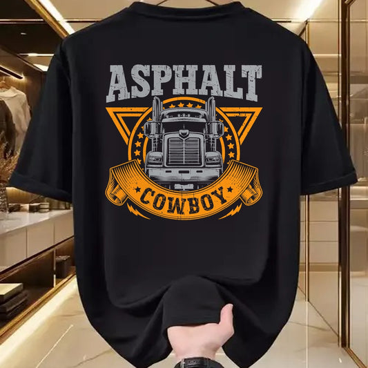 Best Truck Driver Life Shirt, Funny Trucker UnisexT-Shirt/Hoodie/Sweatshirt HLT00 - Asphalt Cowboy Cool Truck Driver Design Trucker T-Shirt (4)