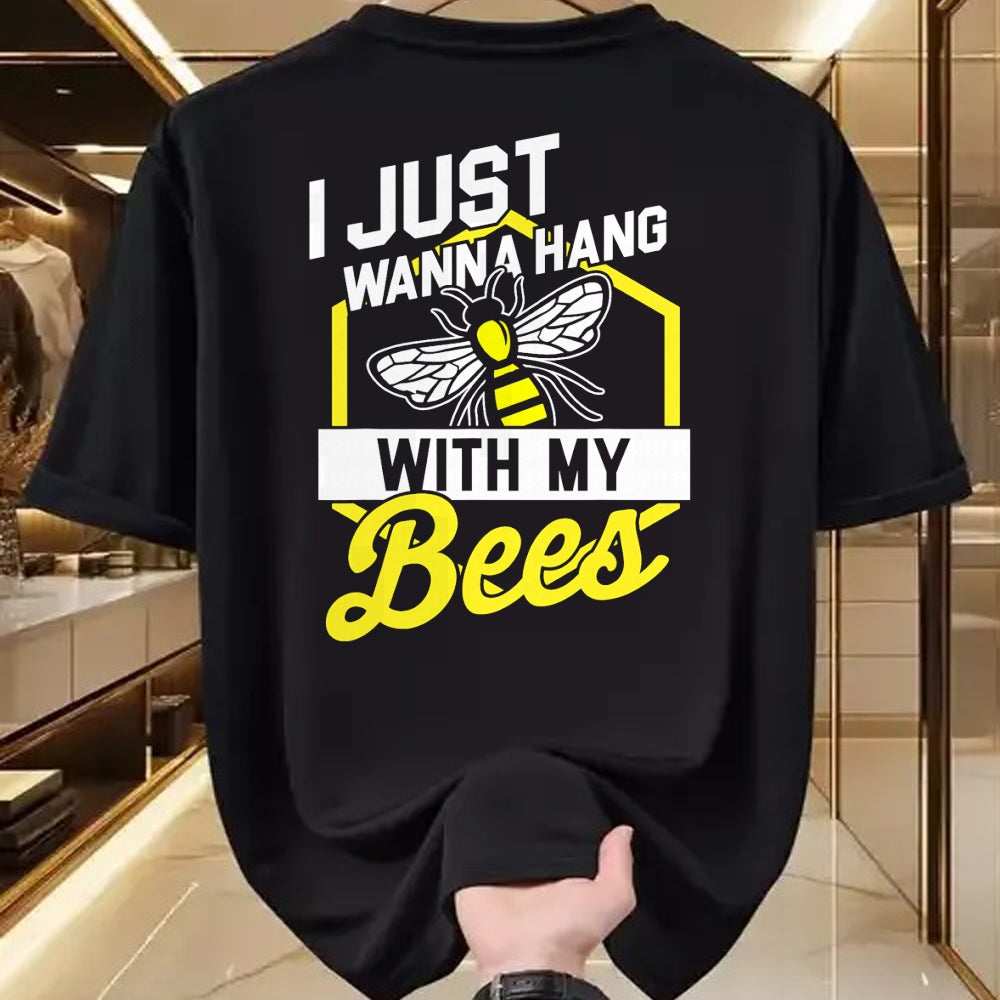 Best Farmer Life Shirt, Funny Farmer UnisexT-Shirt/Hoodie/Sweatshirt HLT00 - Hang with My Bees - Beekeeper & Beekeeping Gift T-Shirt T-Shirt