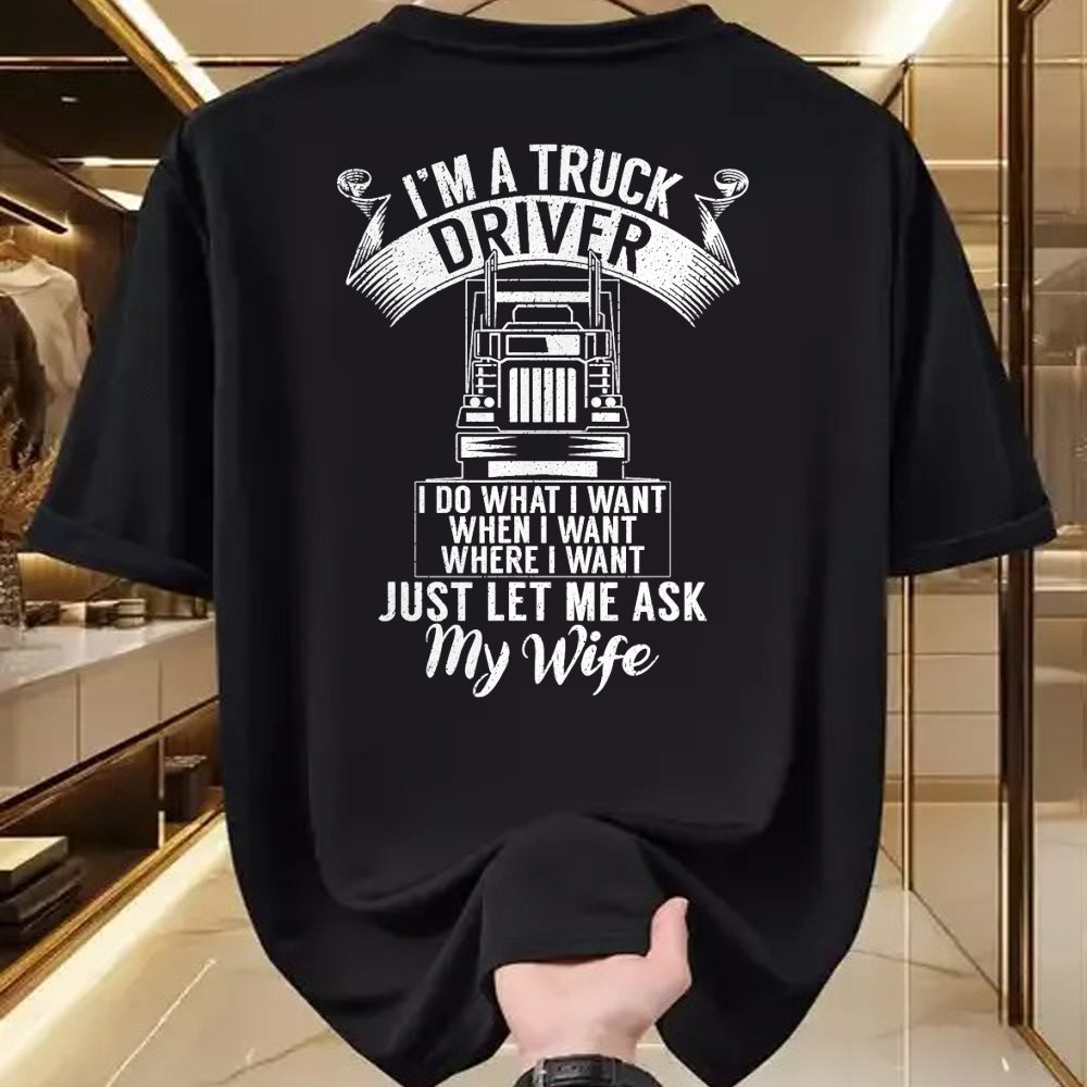 Best Truck Driver Life Shirt, Funny Trucker UnisexT-Shirt/Hoodie/Sweatshirt HLT00 - Im a Trucker Driver I do what i want Truck Driver T-Shirt