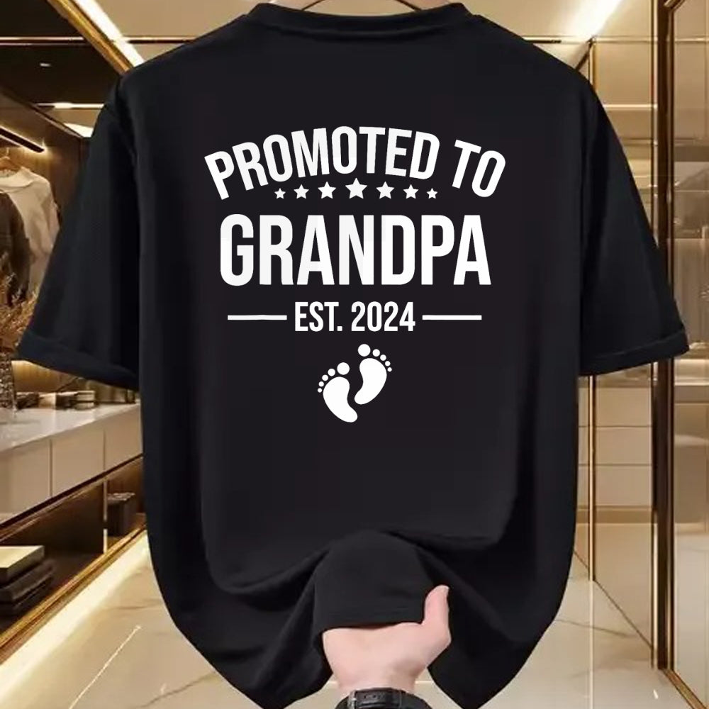 Best Grandpa Shirt, Proud Grandpa Unisex T-Shirt/Hoodie/Sweatshirt HLT00 - 1st Time Grandpa EST 2024 New First Grandpa 2024 T-Shirt