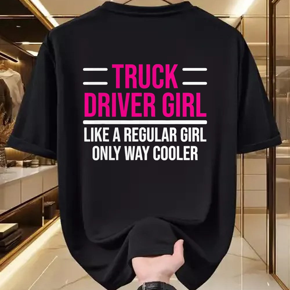 Best Truck Driver Life Shirt, Funny Trucker UnisexT-Shirt/Hoodie/Sweatshirt HLT00 - Cool Truck Driver Girl Funny Trucker Women T-Shirt, Men, Black, X-Large