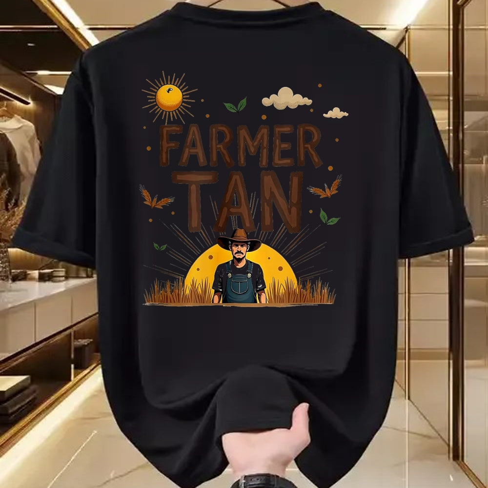 Best Farmer Life Shirt, Funny Farmer UnisexT-Shirt/Hoodie/Sweatshirt HLT00 - Farmer Tan Rustic Sun-Kissed Countryside T-Shirt