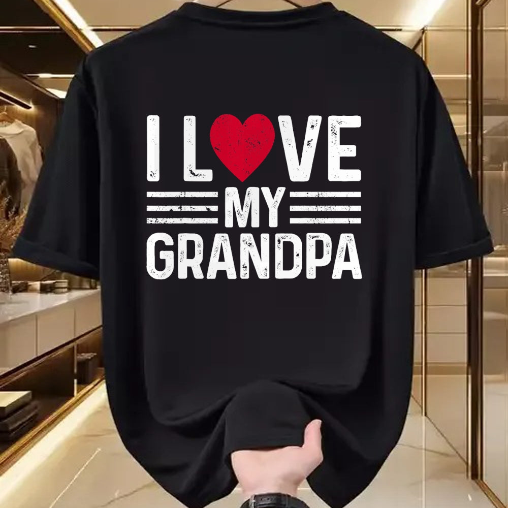 Best Grandpa Shirt, Proud Grandpa Unisex T-Shirt/Hoodie/Sweatshirt HLT00 - Kids I Love My Grandpa For Toddler, Boy, Girl, Youth, Baby T-Shirt
