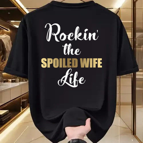 Best Wife Shirt, Wife and Husband Unisex T-Shirt/Hoodie/Sweatshirt HLT00 - Gift for wife T shirt, spoiled wife   Spoiled Wife Pullover Hoodie