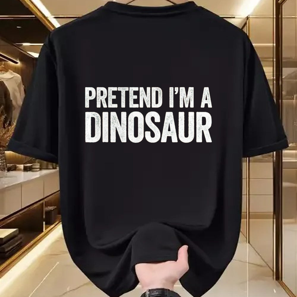 Best Dinosaur Lover Shirt, Funny Dinosaur UnisexT-Shirt/Hoodie/Sweatshirt HLT00 - Pretend I_m A Dinosaur Shirt Adult Kids Men Women Costume T-Shirt, Men, Black, Medium