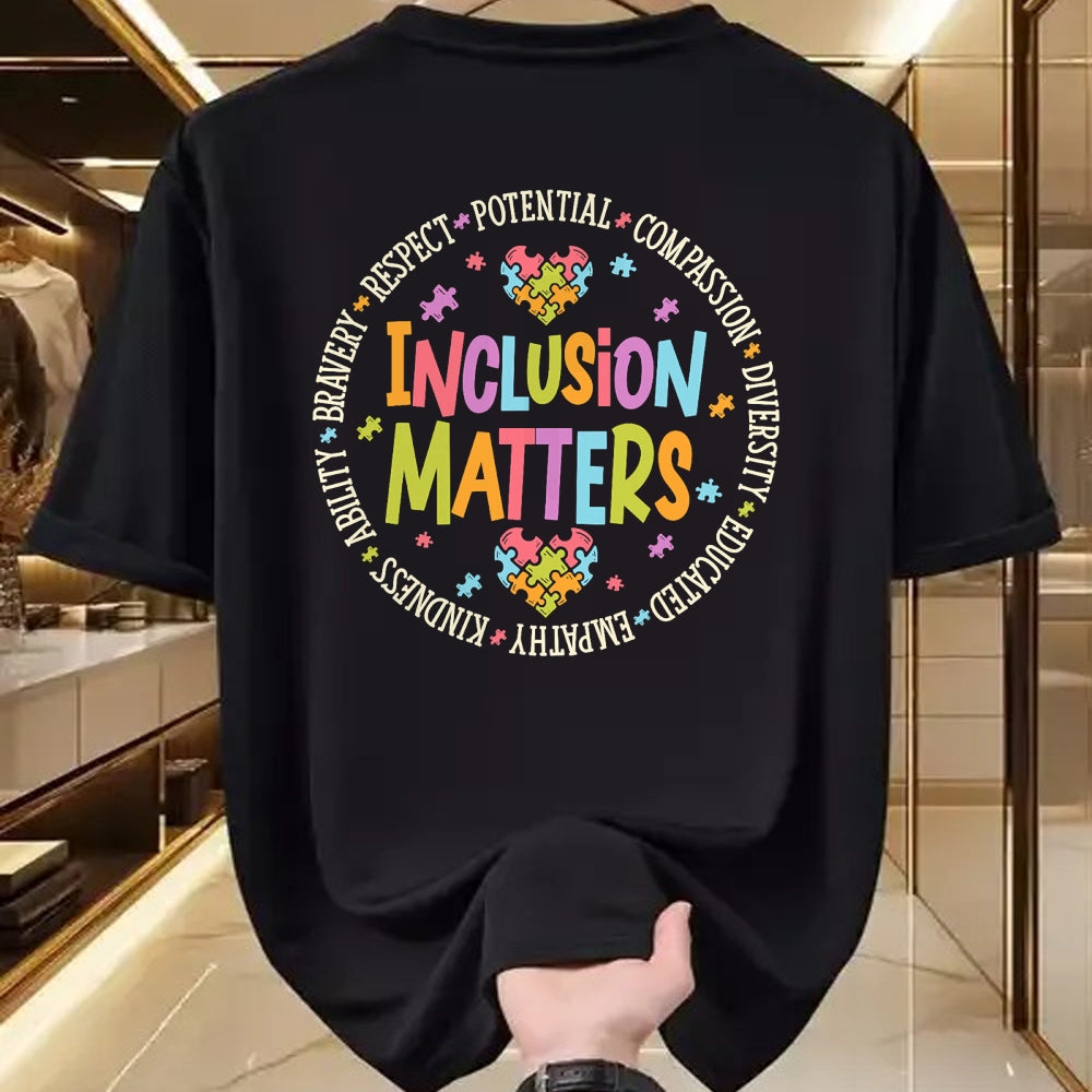 Best Teacher Shirt, Funny Teacher UnisexT-Shirt/Hoodie/Sweatshirt HLT00 - Inclusion Matters Autism Special Education Teacher Kindness T-Shirt