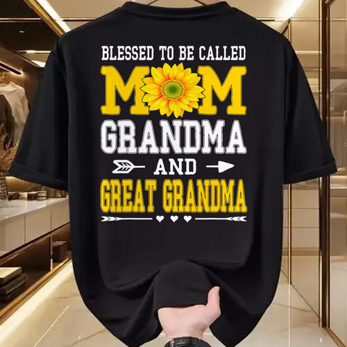 Best Grandma Shirt, Proud Grandma Unisex T-Shirt/Hoodie/Sweatshirt HLT00 - Blessed to be called Mawmaw Shirt Sunflower Lovers Grandma T-Shirt