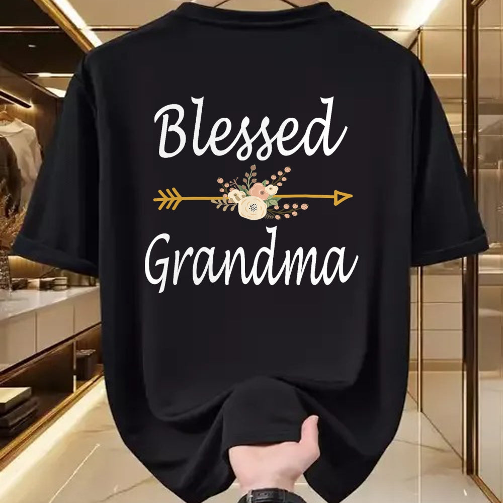 Best Grandma Shirt, Proud Grandma Unisex T-Shirt/Hoodie/Sweatshirt HLT00 - Blessed Grandma Shirt For Women Cute Mothers Day Gifts T-Shirt