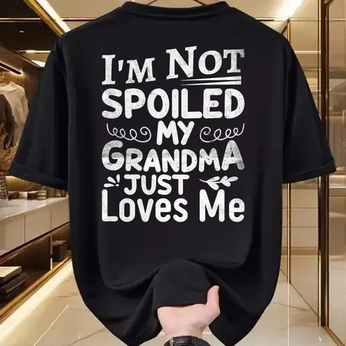 Best Wife Shirt, Wife and Husband Unisex T-Shirt/Hoodie/Sweatshirt HLT00 - I'm Not Spoiled My Grandma Just Love Me Family T-Shirt