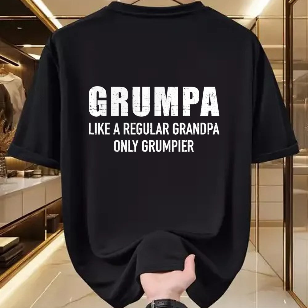 Best Grandpa Shirt, Proud Grandpa Unisex T-Shirt/Hoodie/Sweatshirt HLT00 - Grumpa like regular grandpa only grumpier T-Shirt