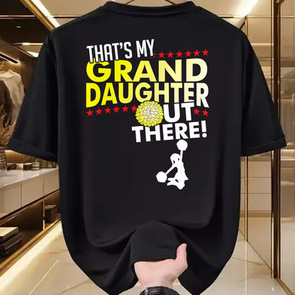 Best Grandpa Shirt, Proud Grandpa Unisex T-Shirt/Hoodie/Sweatshirt HLT00 - My Granddaughter - Cheerleader Grandpa & Grandma T Shirt T-Shirt
