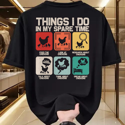 Best Farmer Life Shirt, Funny Farmer UnisexT-Shirt/Hoodie/Sweatshirt HLT00 - Things I Do in My Spare Time Funny Chicken Farmer Kids Teen T-Shirt